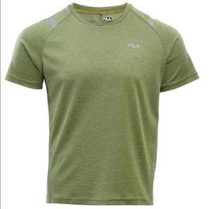 NWT FILA Men’s Crewneck Dull Green and Silver Medium